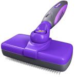 Hertzko Self-Cleaning Slicker Brush for Dogs, Cats - The Ultimate Dog Brush for Shedding Hair, Fur - Comb for Grooming Long Haired & Short Haired Dogs, Cats, Rabbits & More, Deshedding Tool, Cat Brush
