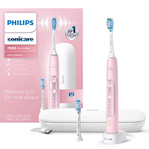 Philips Sonicare ExpertClean 7500, Rechargeable Electric Power Toothbrush, Pink, HX9690/07