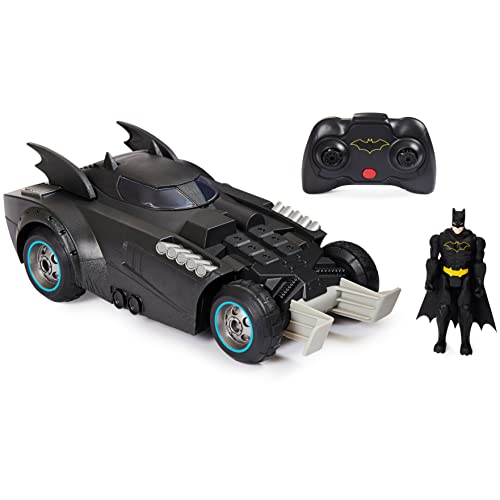 Batman Launch and Defend Batmobile Remote Control Vehicle with Exclusive 4-inch Batman Figure, Kids Toys for Boys