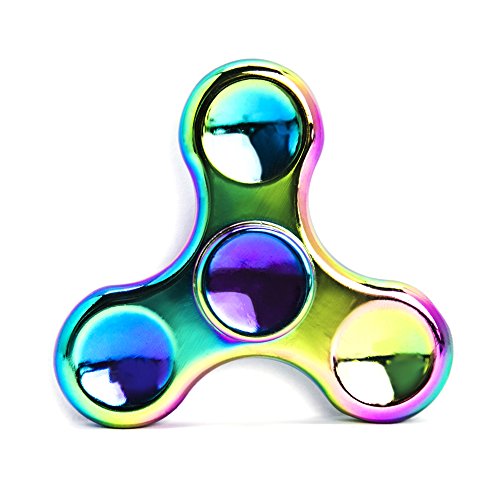 Rainbow Anti-Anxiety Fidget Spinner [Metal Fidget Spinner] Figit Hand Toy for Relieving Boredom ADHD, Anxiety Kit