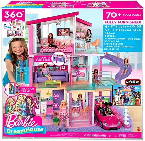 Barbie Dreamhouse Dollhouse with Pool, Slide and Elevator