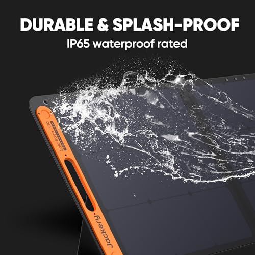 Jackery SolarSaga 100W Portable Solar Panel for Explorer 240/300/500/1000/1500 Power Station, Foldable US Solar Cell Solar Charger with USB Outputs for Phones (Can't Charge Explorer 440/ PowerPro)