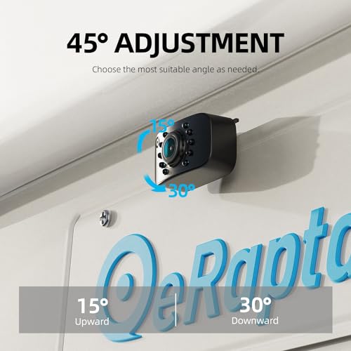 eRapta ERT01 HD Backup Camera Rear View License Plate Reverse Camera Universal for Pickup Truck Car SUV 149° Perfect Angle Night Vision IP69K Level Waterproof