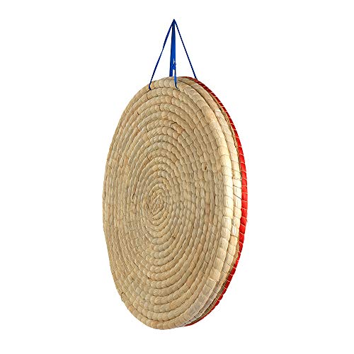 TOPARCHERY Archery Target 3 Layers 20 inch Traditional Solid Straw Archery Target 2.3 inch Thickness Hand-Made Arrows Target for Outdoor Shooting Practice (20in / 3 Layers)
