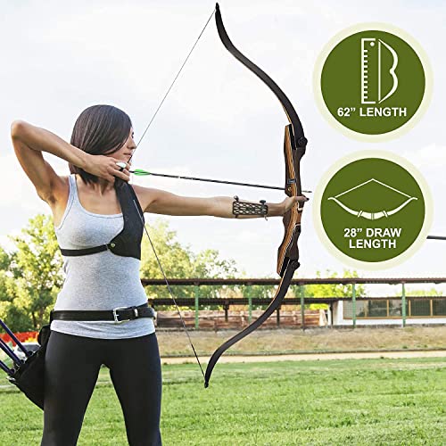 Samick Sage Archery Takedown Recurve Bow 62 inch- Right & Left Handed - 25-60lb.