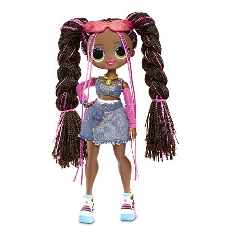 LOL Surprise OMG Remix Honeylicious Fashion Doll, Plays Music with 25 Surprises Including Shoes, Hair Brush, Doll Stand, Magazine, and Record Player Package - For Girls Ages 4+