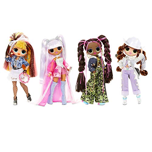 LOL Surprise OMG Remix Honeylicious Fashion Doll, Plays Music with 25 Surprises Including Shoes, Hair Brush, Doll Stand, Magazine, and Record Player Package - For Girls Ages 4+