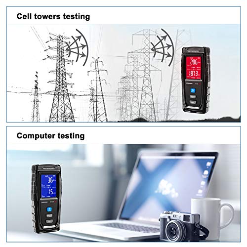 ERICKHILL EMF Meter, Rechargeable Digital Electromagnetic Field Radiation Detector Hand-held Digital LCD EMF Detector, Great Tester for Home EMF Inspections, Office, Outdoor and Ghost Hunting