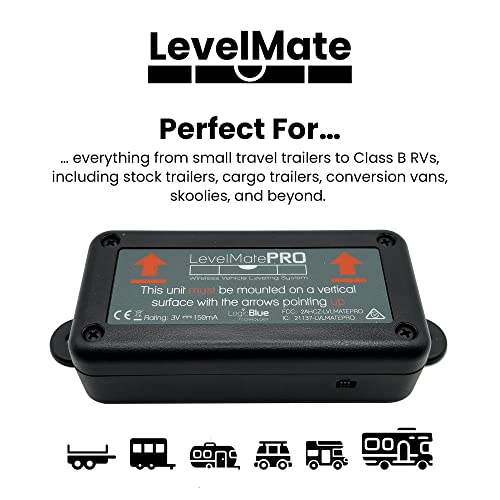 LevelMatePRO LogicBlue Technology - Wireless RV Leveling System, Bluetooth Leveler for Campers, Must-have Accessory for Travel Trailers, Effortless Setup for Phones with App