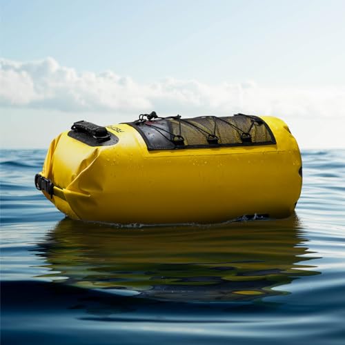 Piscifun Dry Bag, Waterproof Floating Backpack with Waterproof Phone Case for Kayking, Boating, Kayaking, Surfing, Rafting and Fishing, Army Green 20L