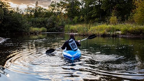 Piscifun Dry Bag, Waterproof Floating Backpack with Waterproof Phone Case for Kayking, Boating, Kayaking, Surfing, Rafting and Fishing, Army Green 20L