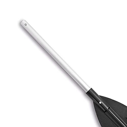 Intex 69625E 54 Inch Paddle Black 2 Piece Lightweight Aluminum Dual Purpose Inflatable Boat Oars with Ribbed Blades and Retainer Rings, Pair