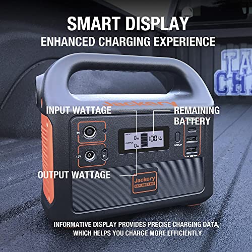 Jackery Portable Power Station Explorer 160, 167Wh Lithium Battery Solar Generator (Solar Panel Optional) Backup Power Supply with 110V/100W(Peak 150W) AC Outlet for Outdoors Camping Fishing Emergency