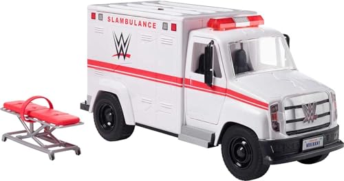 WWE Slambulance Wrekkin' Vehicle Breakaway Ambulance, for 6-Inch Action Figure [Amazon Exclusive]
