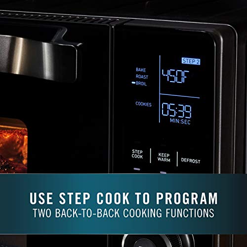 Calphalon Performance Cool Touch Toaster Oven with Turbo Convection, Large (2106488), Black/Silver