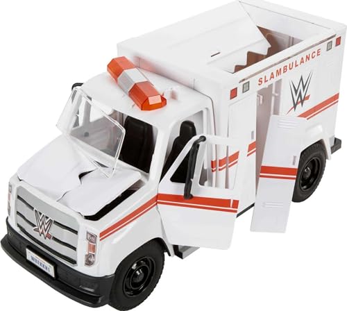 WWE Slambulance Wrekkin' Vehicle Breakaway Ambulance, for 6-Inch Action Figure [Amazon Exclusive]