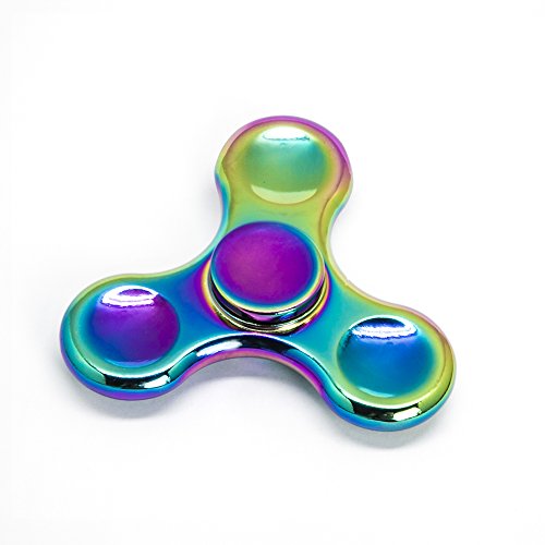 Rainbow Anti-Anxiety Fidget Spinner [Metal Fidget Spinner] Figit Hand Toy for Relieving Boredom ADHD, Anxiety Kit