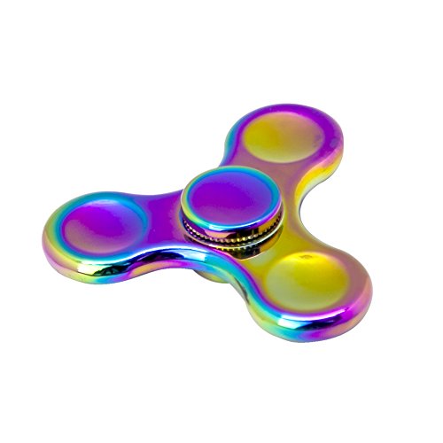 Rainbow Anti-Anxiety Fidget Spinner [Metal Fidget Spinner] Figit Hand Toy for Relieving Boredom ADHD, Anxiety Kit