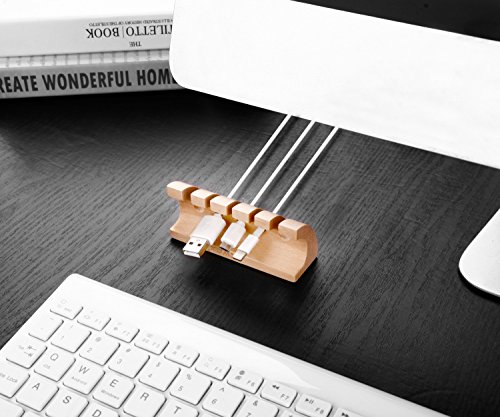Akwox Wooden Cable Organizer and Cord Management System