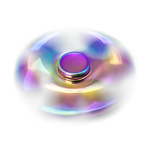 Rainbow Anti-Anxiety Fidget Spinner [Metal Fidget Spinner] Figit Hand Toy for Relieving Boredom ADHD, Anxiety Kit