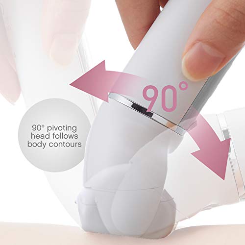 Panasonic Cordless Shaver & Epilator for Women With 7 Attachments, Gentle Wet/Dry Hair Removal, Foot Scrubber & Body Cleansing Brush, ES-EL9A-S