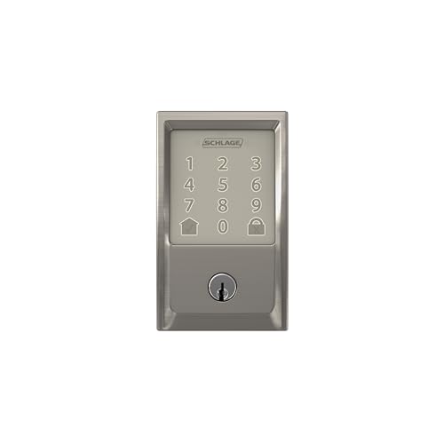 Schlage Encode Smart Wi-Fi Deadbolt with Century Trim in Satin Nickel