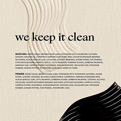 Honest Beauty 2-in-1 Extreme Length Clean Mascara + Lash Primer | Lengthening + Volumizing | EWG Verified, Vegan + Cruelty Free | Black, .27 fl oz