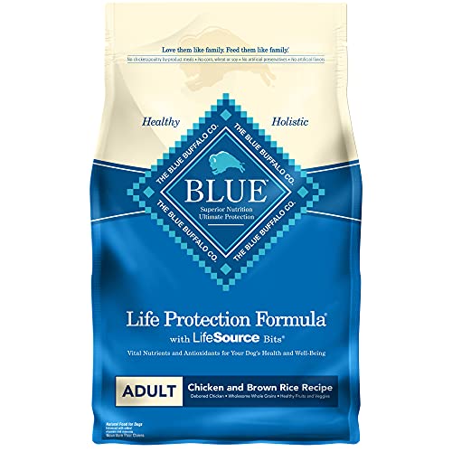 Blue Buffalo Life Protection Formula Natural Adult Dry Dog Food, Chicken and Brown Rice 6-lb