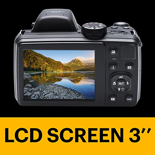 Kodak PIXPRO Astro Zoom AZ421-BK 16MP Digital Camera with 42X Optical Zoom and 3" LCD Screen (Black)