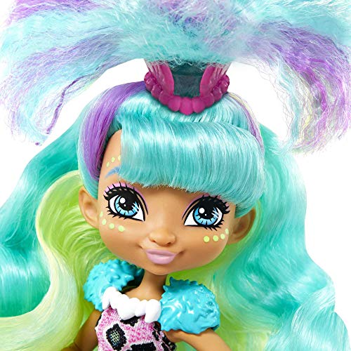Cave Club Rockelle Doll and Tyrasaurus Dinosaur Pal Playset with Accessories, Gift for 4 Year Olds and up