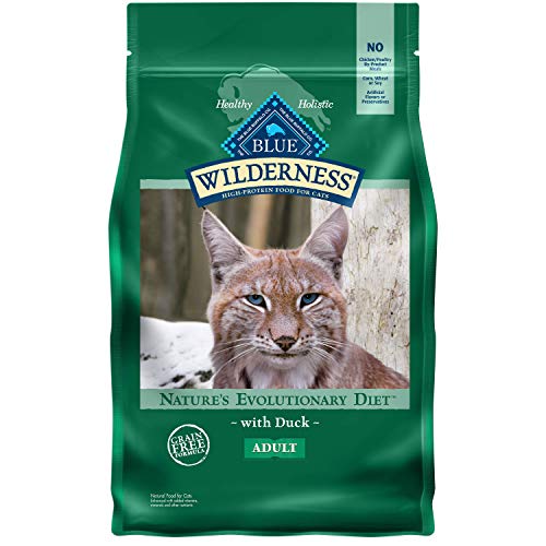 Blue Buffalo Wilderness High Protein Grain Free Natural Adult Dry Cat Food, Duck 2-lb