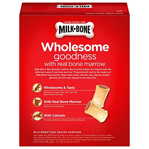 Milk-Bone Maro-Snacks Dog Treats, Beef, 58 Ounce (Pack of 3) Packaging May Vary