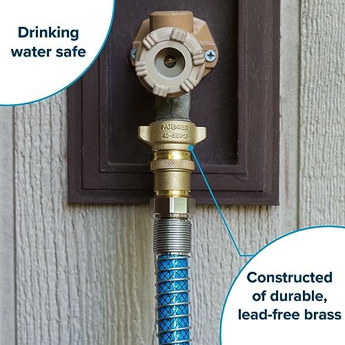 Camco Camper/RV Water Pressure Regulator | Protects RV Kitchen Small Appliances, Plumbing & Hoses | Reduces RV Water Pressure to Safe and Consistent 40-50 PSI | Drinking Water Safe (40055)
