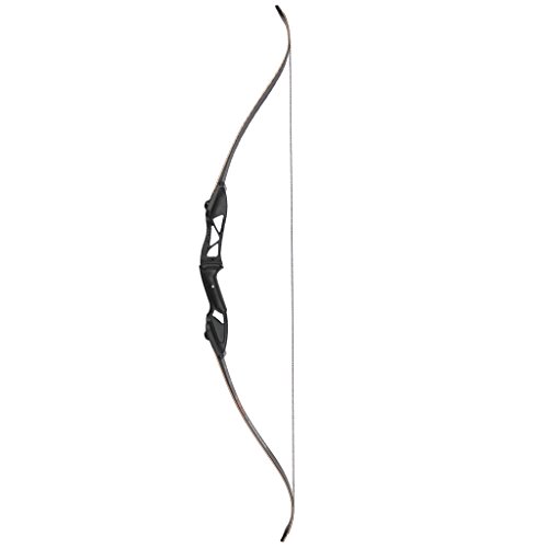 Toparchery Archery 56" Takedown Hunting Recurve Bow Metal Riser Right Hand Black Longbow (18)