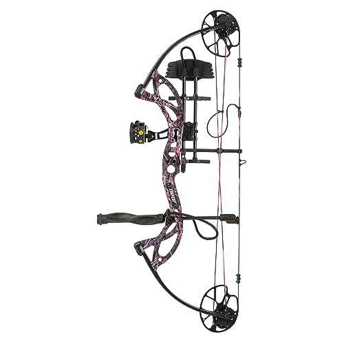 Bear Archery Cruzer G2 Ready to Hunt Compound Bow Package for Adults and Youth, Left Hand, Muddy