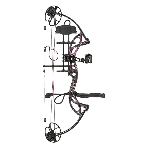 Bear Archery Cruzer G2 Ready to Hunt Compound Bow Package for Adults and Youth, Left Hand, Muddy