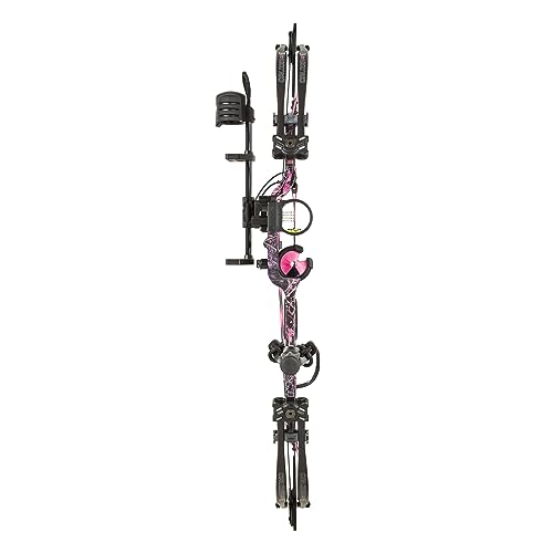 Bear Archery Cruzer G2 Ready to Hunt Compound Bow Package for Adults and Youth, Left Hand, Muddy