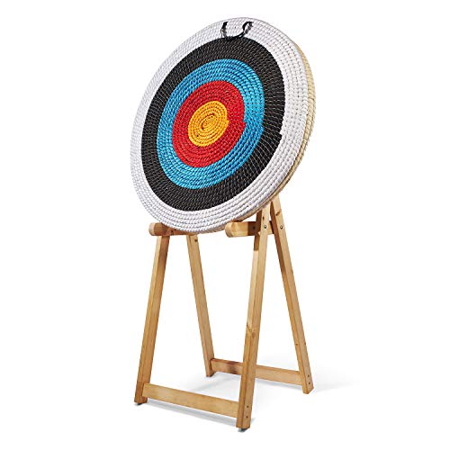 KAINOKAI Traditional Hand-Made Straw Archery Target,Arrow Target for Recurve Bow Longbow or Compound Bow(A Traditional Target Dia Φ:31.5in / 3 Layers)