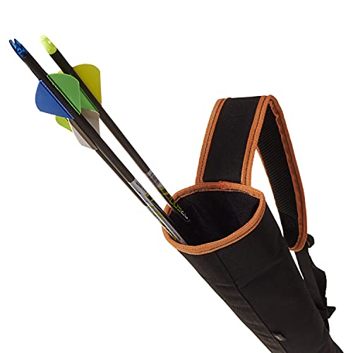 Allen Company Youth Archery Compact Back Arrow Quiver, Orange/Black
