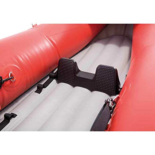 Intex Excursion Pro 2 Person Vinyl Inflatable Kayak with Aluminum Oars, Fishing Rod Holders, and High Output Pump for Rivers, Lakes, and Ocean, Red