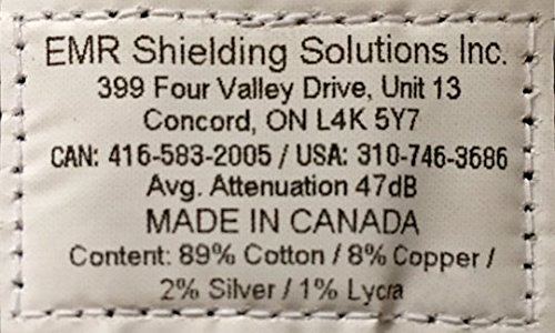 EMRSS EMF Hat - Head Cap Shielding RF EMF 5G from Cell Towers Smart Meters Black