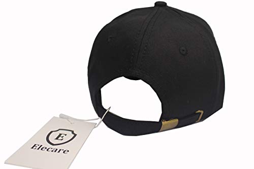 Elecare Effective 99.99% Anti Radiation Cap EMF Protection Hat Shielding WiFi 5G Hat Black, 51-61cm