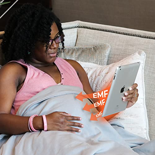 DefenderShield EMF & 5G Radiation Shielding Blanket - Viscose Made from Bamboo and Cotton - Signal Protection Cover for Beds, Couches, Pregnancy, Babies (Large - 80" x 60")