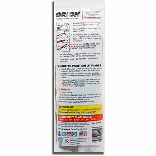 3 Packs Of High Visibility Eco-Friendly 15-Minute Safety Flares (Pack of 3)