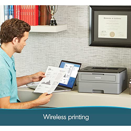 Brother Compact Monochrome Laser Printer, HL-L2350DW, Wireless Printing, Duplex Two-Sided Printing, Includes 4 Month Refresh Subscription Trial and Amazon Dash Replenishment Ready