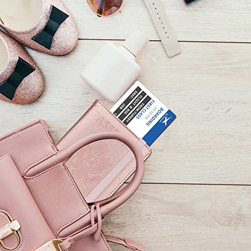 GDTK Leather Passport Holder Cover Case RFID Blocking Travel Wallet (Rose Gold)