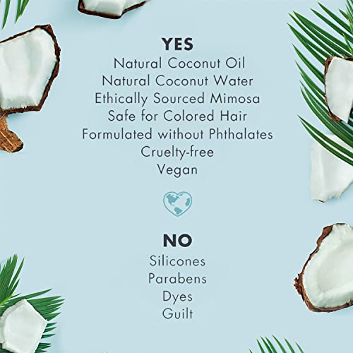 Love Beauty and Planet Volume and Bounty Thickening Shampoo and Conditioner Coconut Water & Mimosa Flower, 2 count For Hair Volume and Fine Hair Care Paraben Free, Silicone Free, and Vegan 13.5 oz
