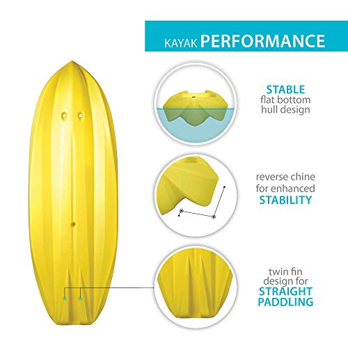Lifetime 6 Foot Yellow Youth Kayak