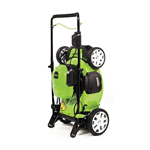 Greenworks 40V 21" Cordless Brushless Push Mower, 6.0Ah USB Battery and Charger Included