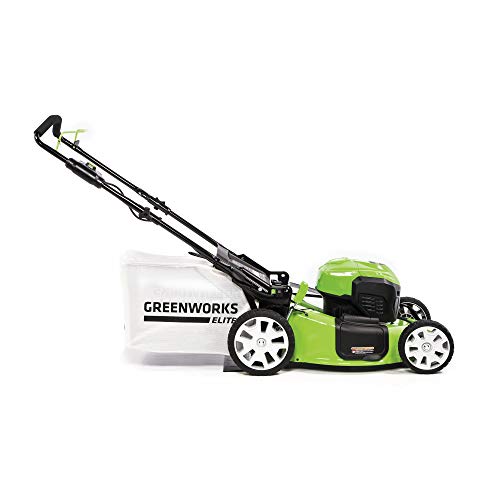 Greenworks 40V 21" Cordless Brushless Push Mower, 6.0Ah USB Battery and Charger Included